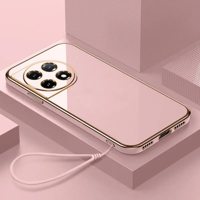 Luxury Shockproof Square Plating Case with Enhanced Protection