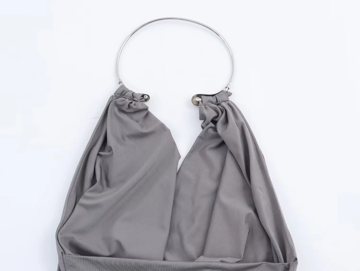 HH Damen Trendiges Sommerkleid, Elegantes Sexy Neckholder-Kleid, Einfarbiges Rückenfreies Dekorationskleid, Modisches Schlankes Ärmelloses Langes Kleid – Detail 13