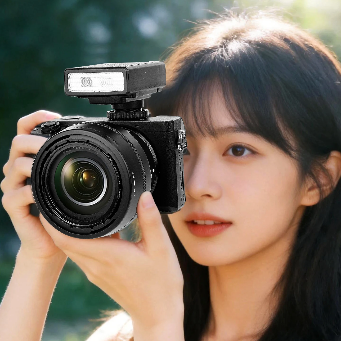 표준 핫 콜드 슈 마운트 미니 카메라 플래시 스피드라이트 ZVE10 캐논 R50 DSLR 미러리스 액션 카메라용 범용 조명