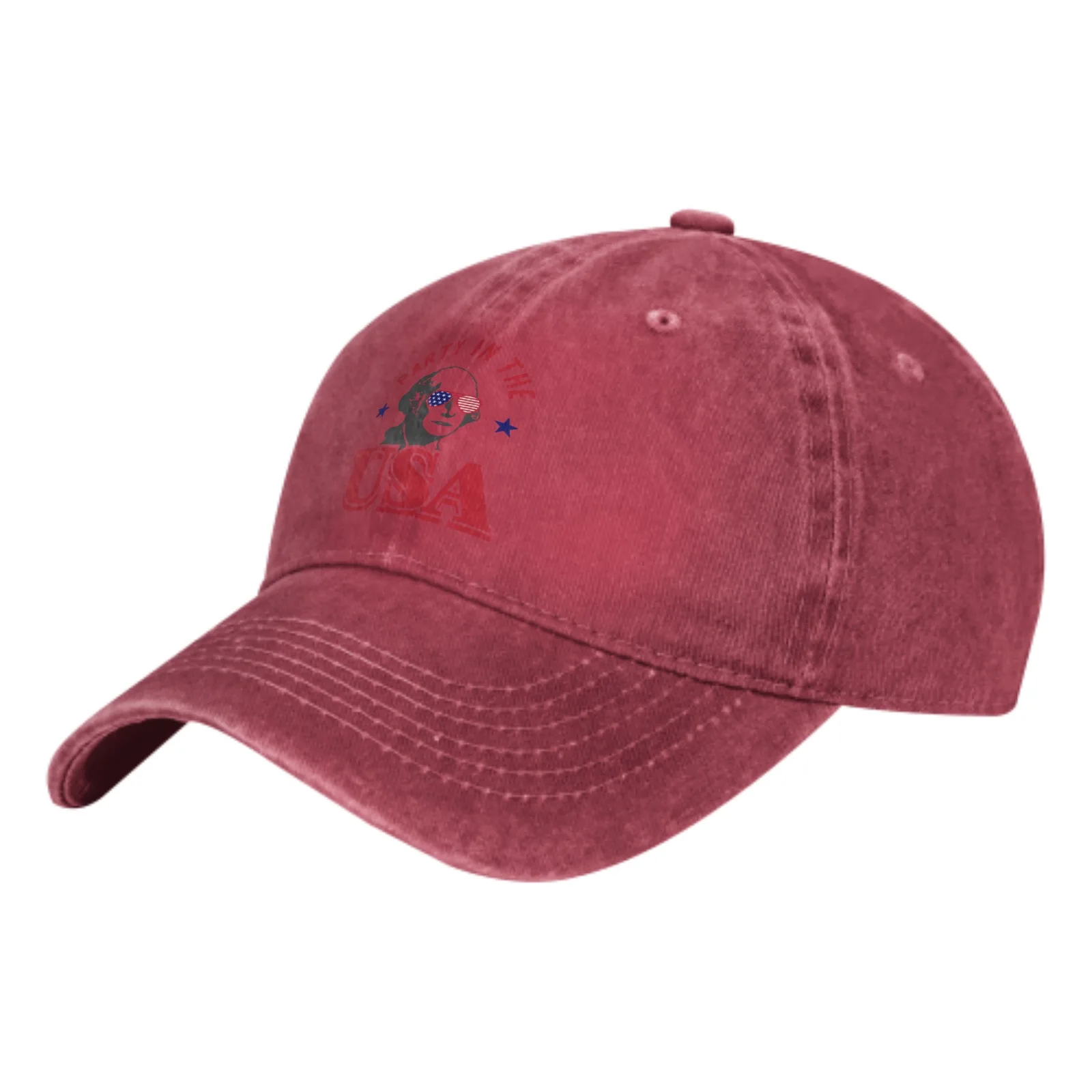 Party In The Usa Hat Adjustable Baseball Cap Cotton Cowboy Hat, Fashionable for Man Woman