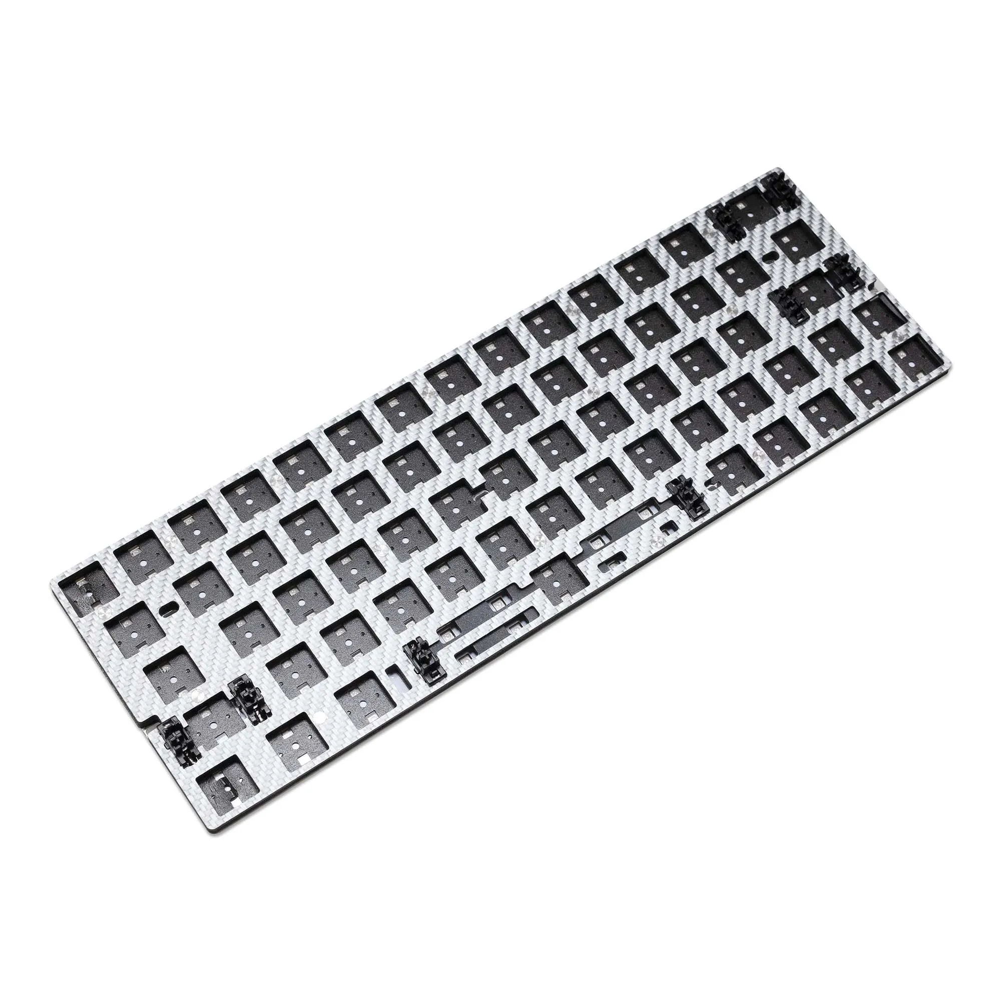 Everglide AE64PRO 자기식 키보드 PCB 0.001 RT 총 174개의 RGB LED, 스파클링크 480Mhz MCU로 구동, GH60 케이스 지원