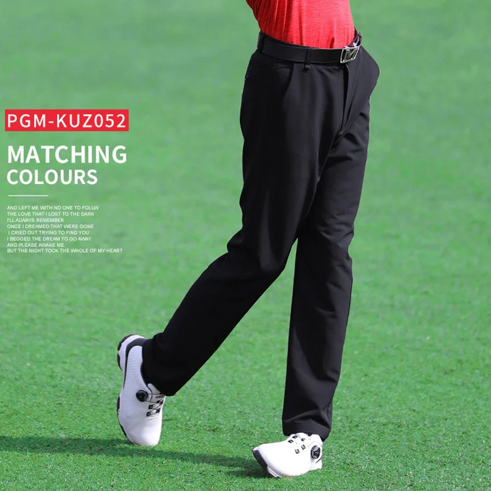 Men Golf Pants Spring Autumn High Elastic Sports Wear-resistant Golf Tennis Trousers Slim Fit Soft golf sports trousers