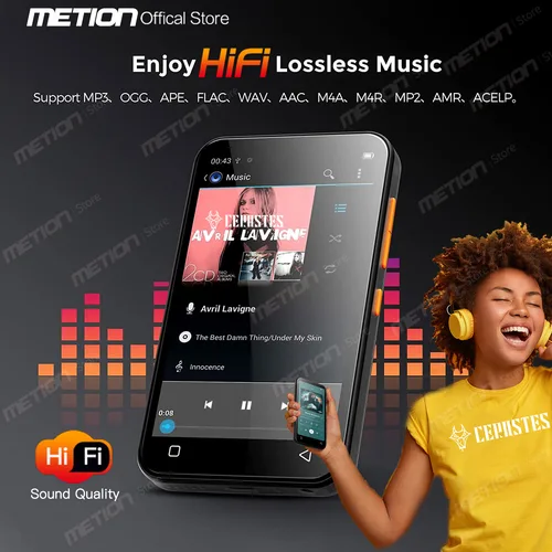 새로운 와이파이 MP4 플레이어 블루투스 MP3 플레이어 HiFi 사운드 음악 워크맨 FM/레코더/브라우저/지원 최대 2023 GB/휴대용 Mp3, 512 년 3