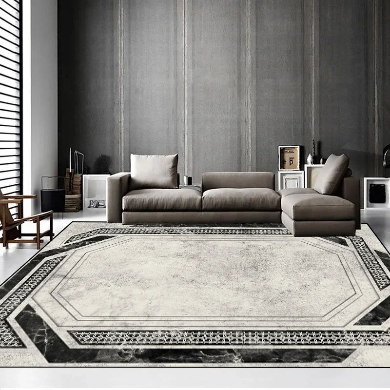Grey Retro Style Large Living Room Carpet Minimalism Parlor Table Area Rug Non-slip Bedroom Floor Mat 200x300 Decoration Home 러그 floor mat