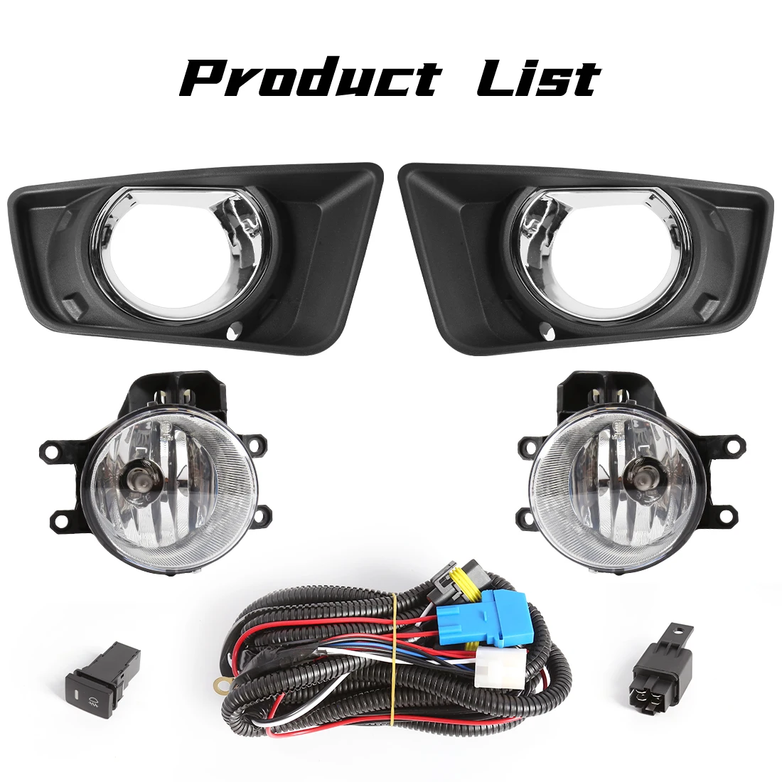 مجموعة مصابيح الضباب الأمامية للسيارة، غطاء حماية...
