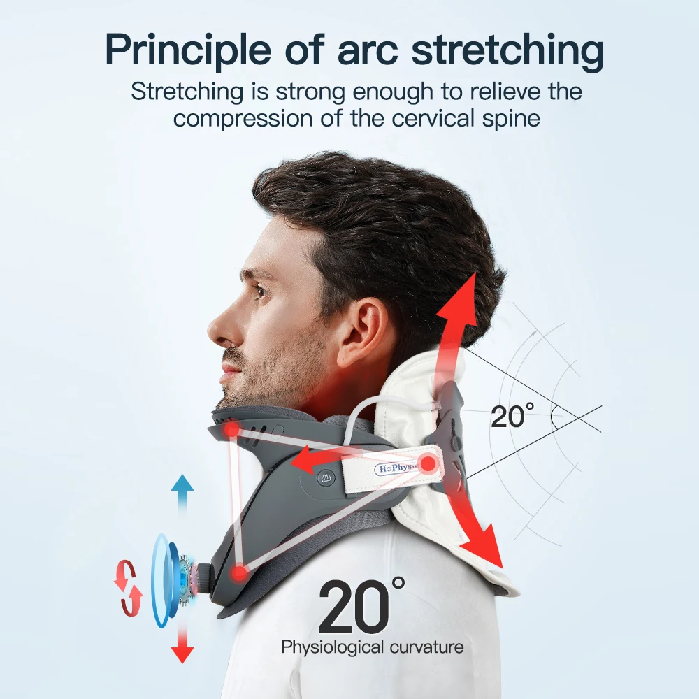 Neck Traction Device Inflatable Cervical Vertebra Tractor Support Stretcher Posture Corrector Cervical Collar Stretch Neck Care 5