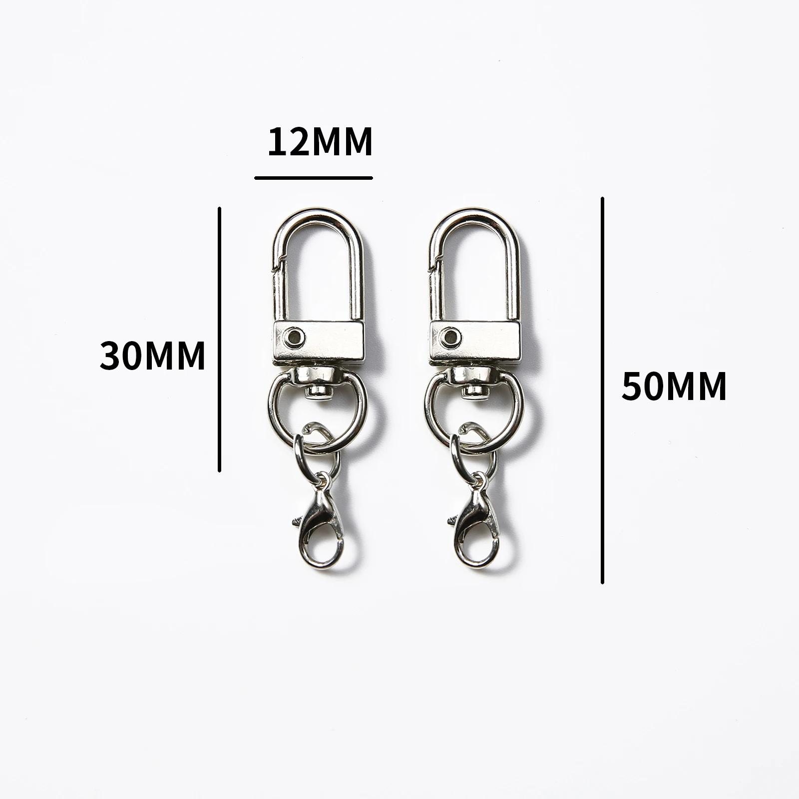 Vibrant Alloy Snap Hooks for DIY Accessories - 10/50/100 pcs Pack