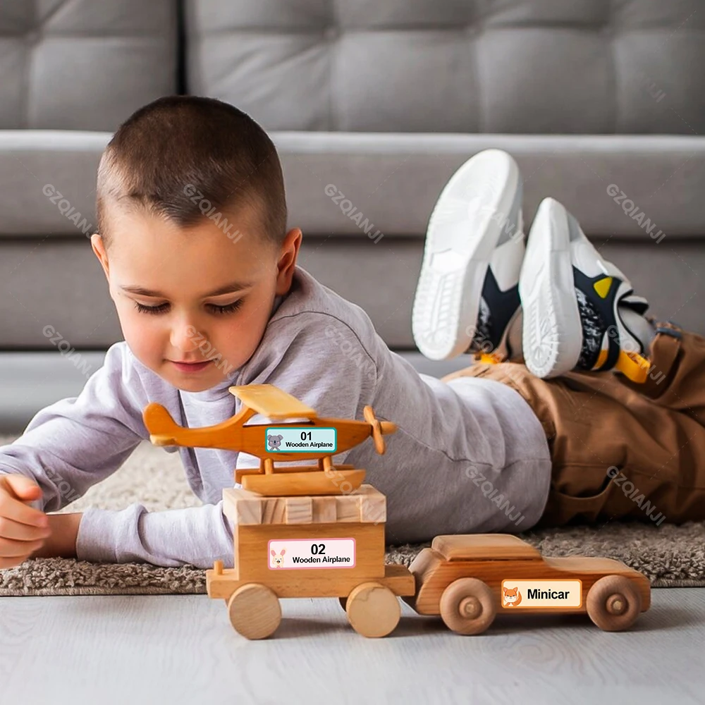 3Rolls Niimbot D11 D110 D101 Mini Thermal Label Printer Paper Waterproof Anti-Oil Printing Cartoon Label Tape Sticker