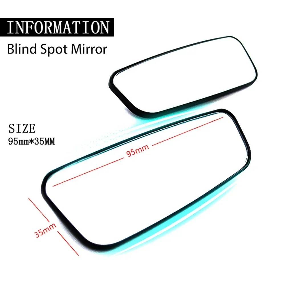 Car Rearview Mirror Auxiliary Blind Spot Mirror Glass Plastic