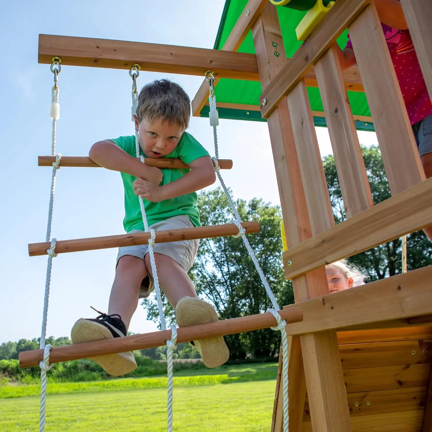 Mount McKinley Swing Set kid playing