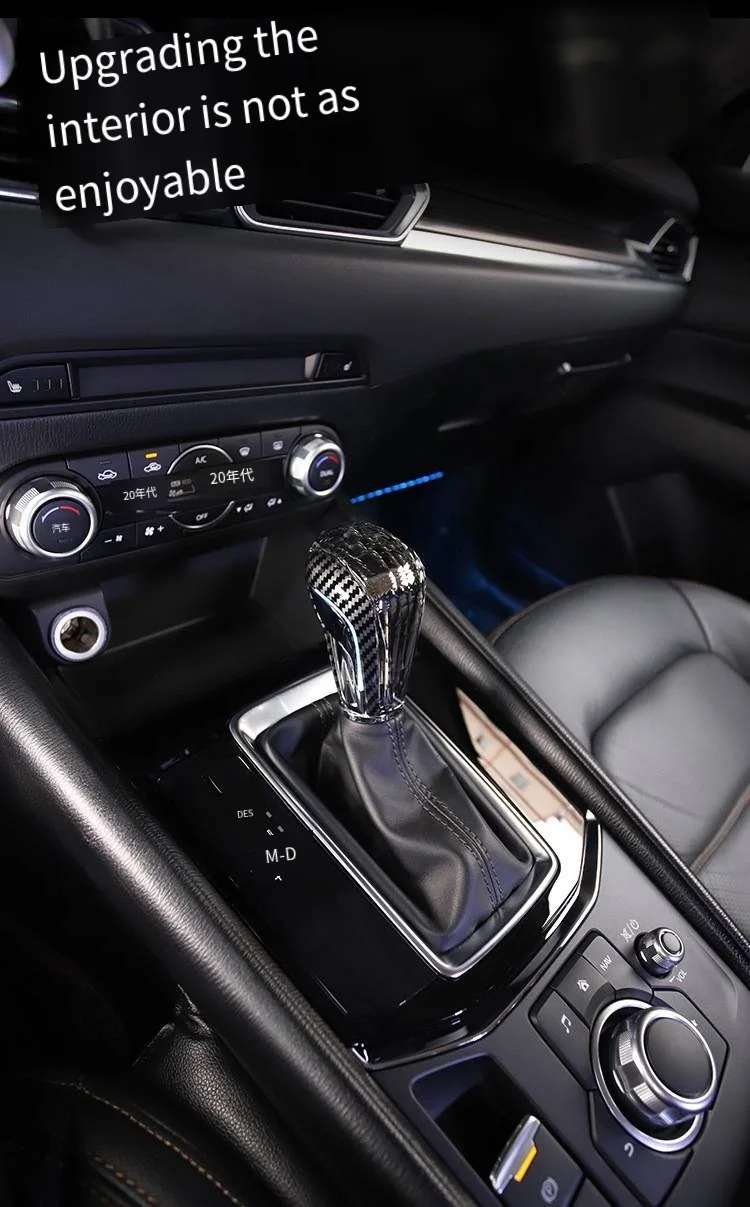 Crystal Shift Knob Is Suitable For Mazda Series, With A Seven Color Led Gear Hea