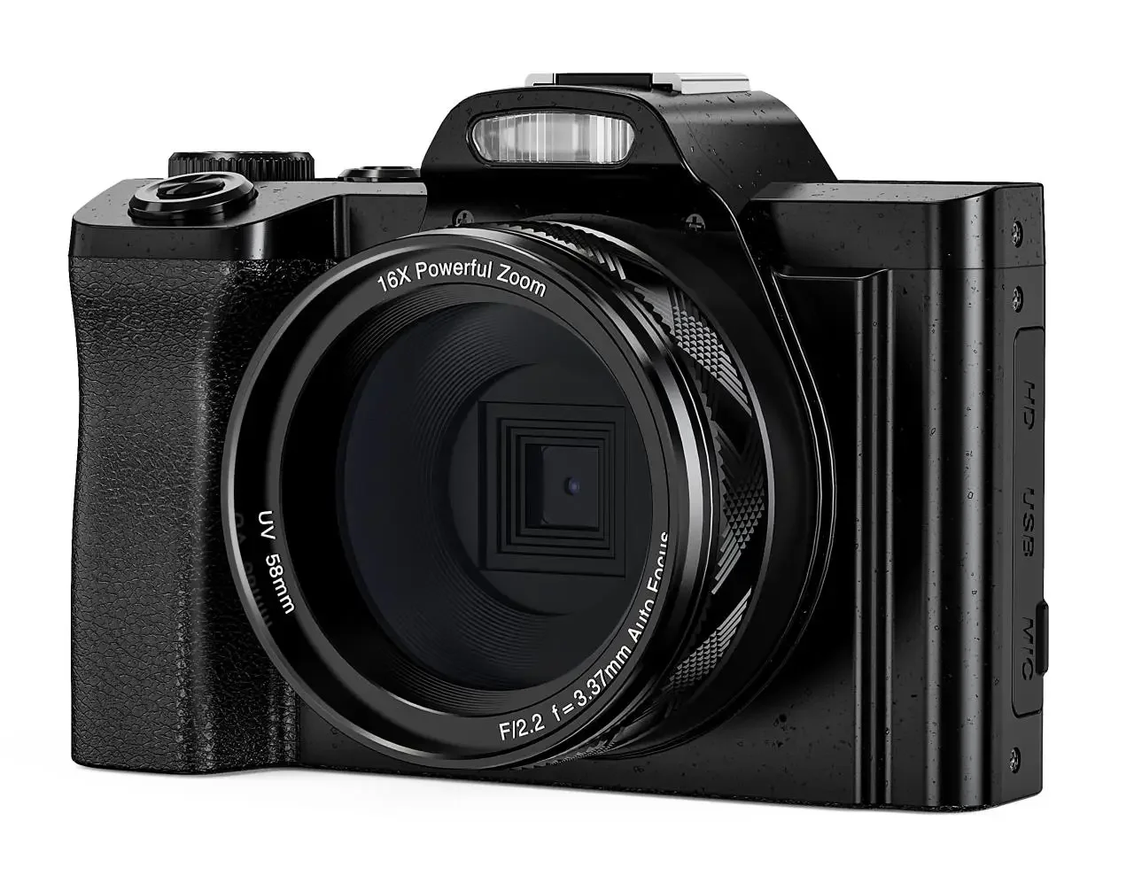 Professional 48MP 16X Zoom 5K HD IPS Touch Screen Digital Camera for Photography and Photo Video Shooting
