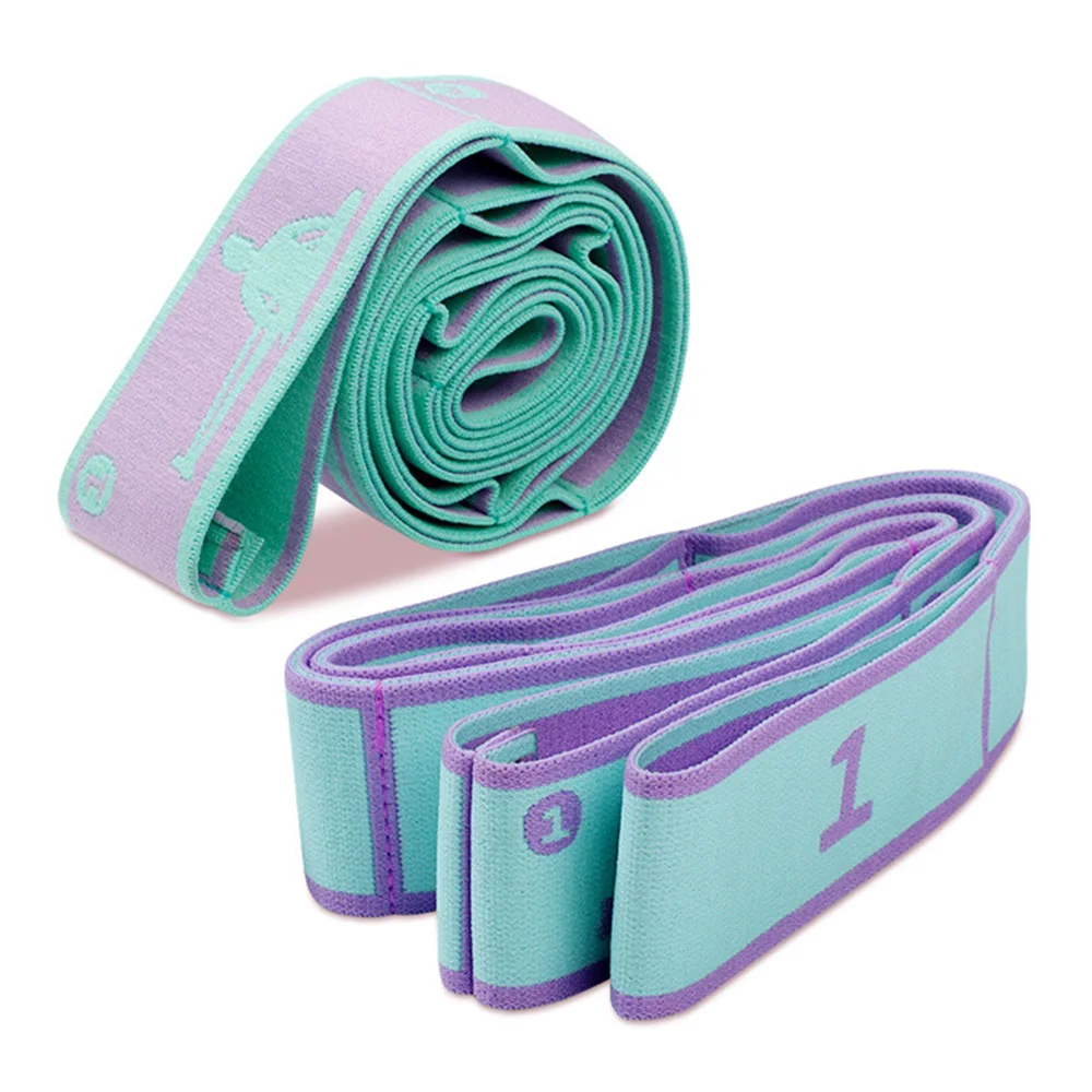 Fitness Resistance Band Fitness Accessories Yoga Pull Strap Belt Multi-functional Dance Yoga Auxiliary Stretching Belt Dance Stretching Band Loop GYM Fitness Exercise Bands