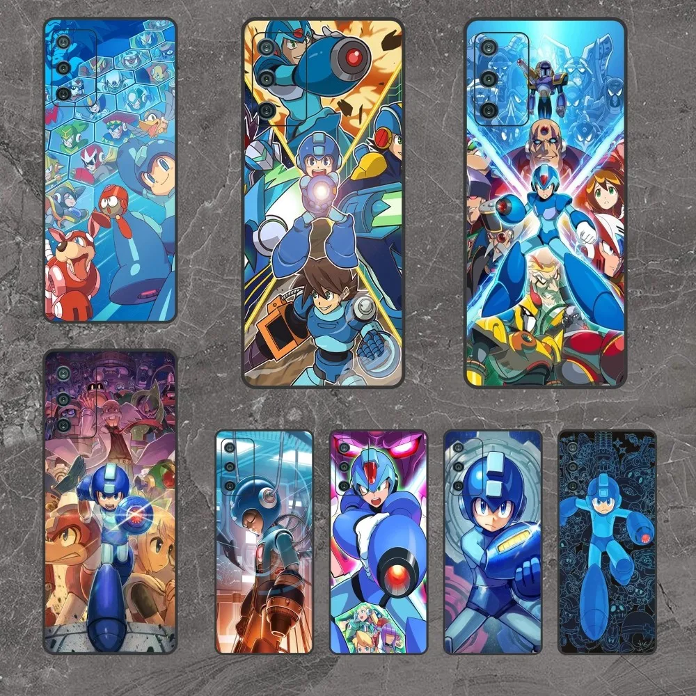 Custodia Per Telefono Serie Cartoon M-Mega Man Game Per Samsung Galaxy A54 A14 A34 A13 A52S A73 A53 A23 A04 A03 M53 A71 A22 A80 A91