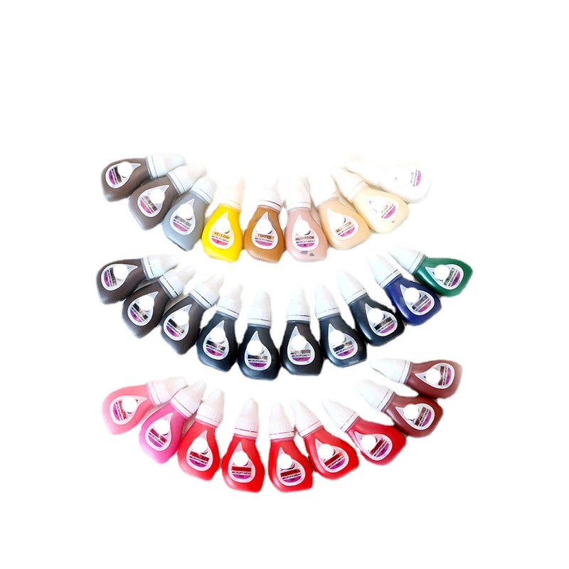 1p Tattoo Ink 28 Color Optional Permanent Makeup Micro Pigment Cosmetic Encre Tatouage Tattoo Ink Permanent Eyebrow Eyeliner Lip