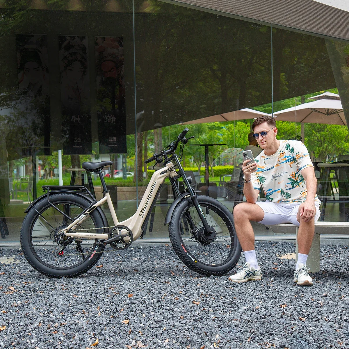 New Shengmilo S700 Ebike 2000W Dual Motor 17.5AH Samsung Battery 26*3Inch Fat Tire Electric Bicycles Mountain Snow Electric Bike