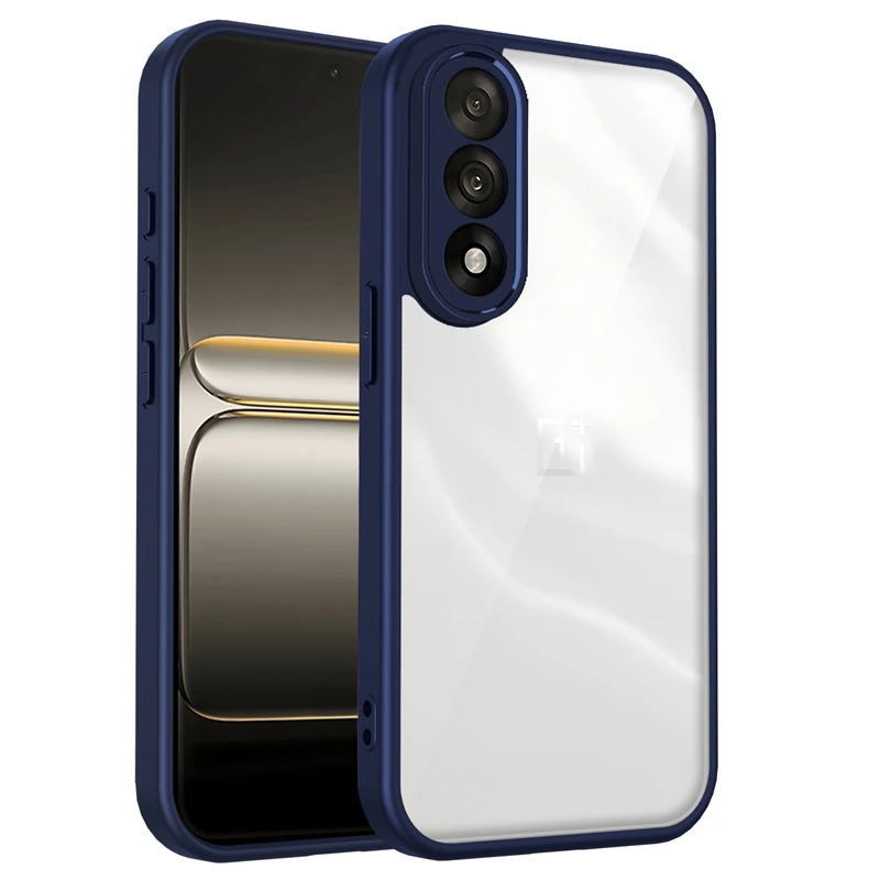 Clear Shockproof Silicone Phone Case with TPU Bumper and PC Back