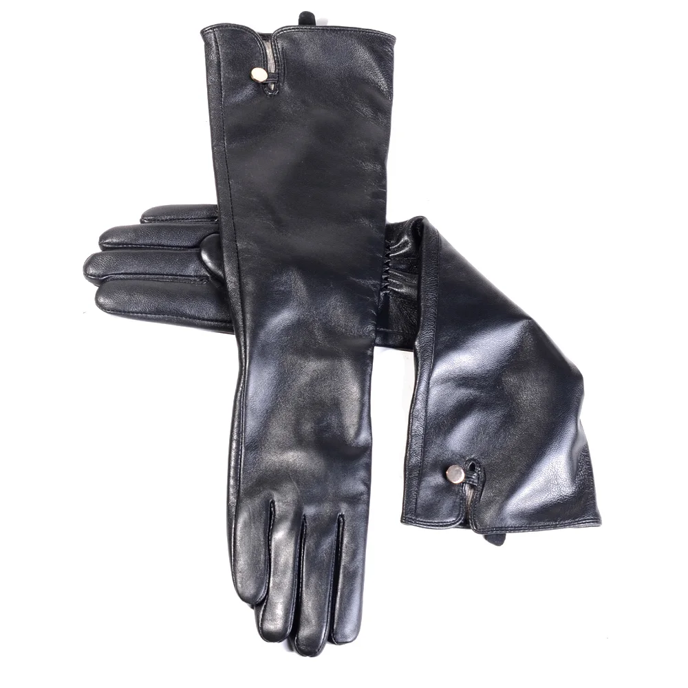 45cm-women's-ladies-real-leather-warm-fashion-wool-lining-elegant-classical-black-party-evening-touch-screen-opera-long-gloves