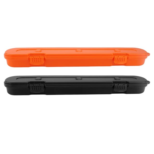 Portable Chainsaw Chain Storage Case - Holds Up To 20 Inch Chains, Fits At Least 8 Chains (Orange)