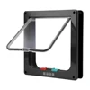 Transparent Thin Cat Door Cat Flap Door with 4 Way Security Lock Puppy Kitten Safety In&out Pet Door Pet Doors and Sliding Door 2