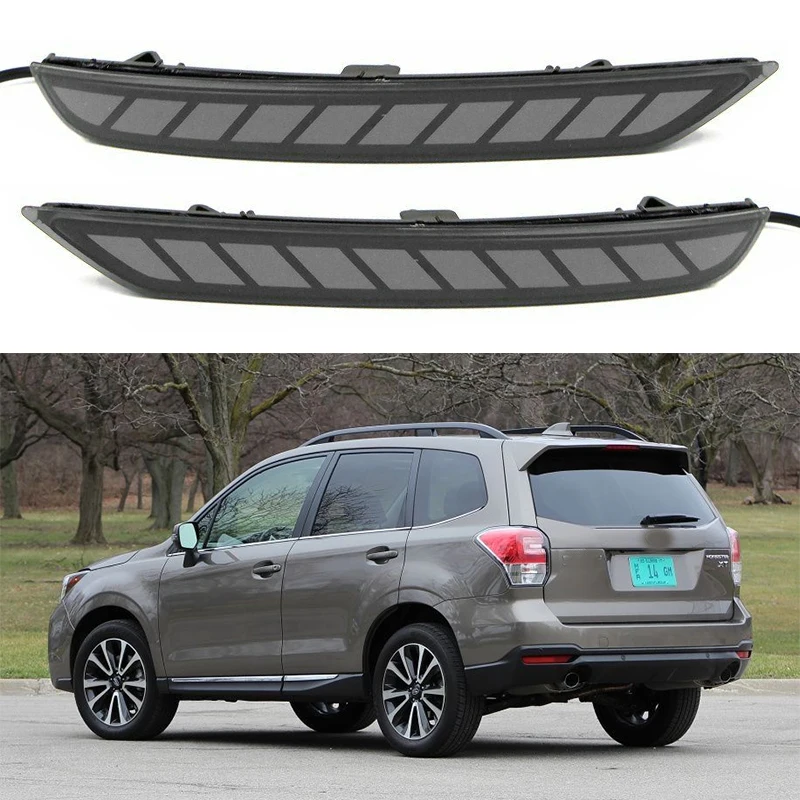 

LED Car Rear Reflector Tail Brake Light For Subaru Forester 2008 2009 2010 2011 2012 2013 2014 2015 2016 2017 2018 Smoke