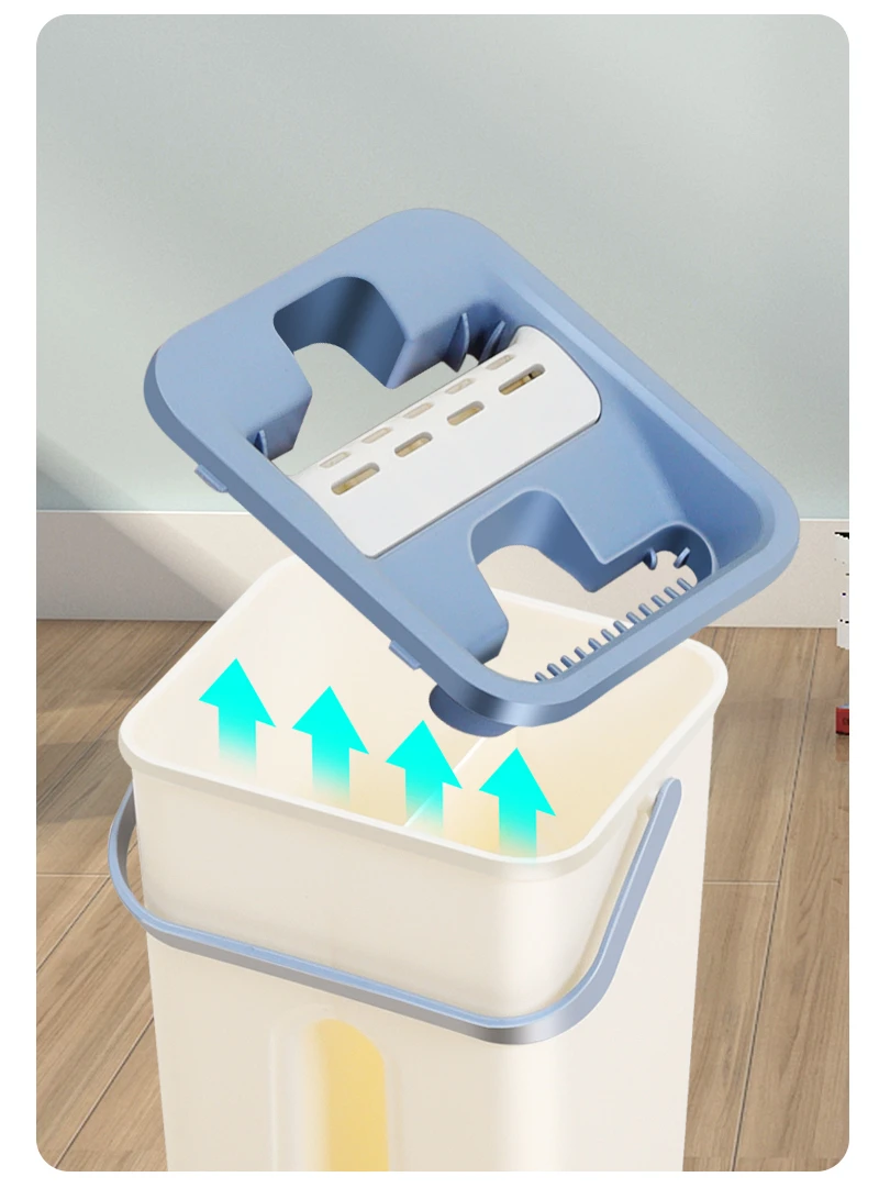 SUIT VERT 1 Small Bucket Flat Mop Bucket Set Separates Dirty Water