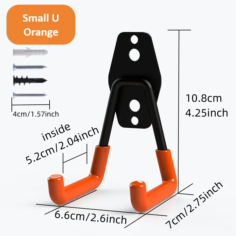 Wall Mount Hooks 1pc Heavy Duty Garage Storage for Hanging