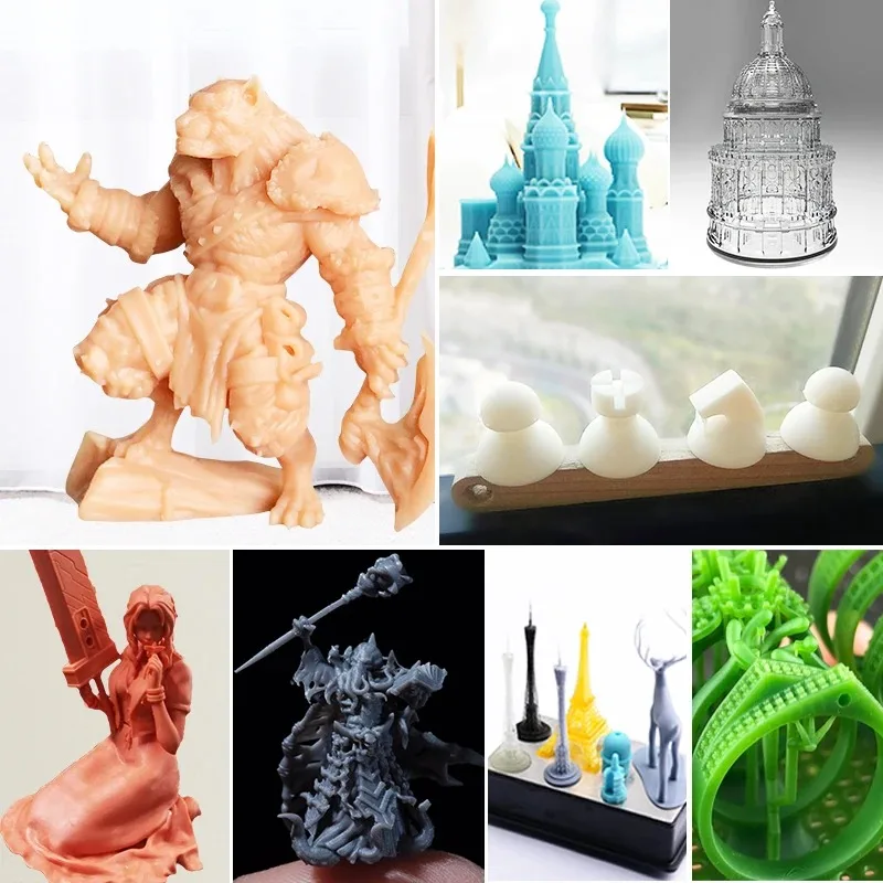 고안정성 고강도 화이트 3D 프린터 레진 SLA MSLA 3D 프린터 UV 레진
