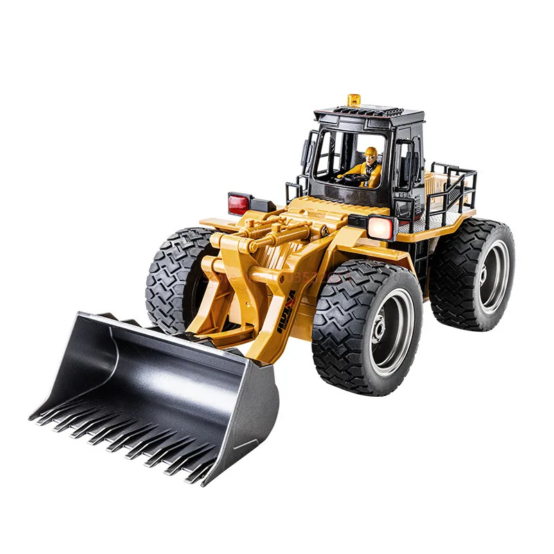 Huina 1520 1:18 RC Tractor Shovel Toy Rc Forklift Truck Engineering Car Toy Toys for Children Boy Toys Bulldozer Tractor Model 6