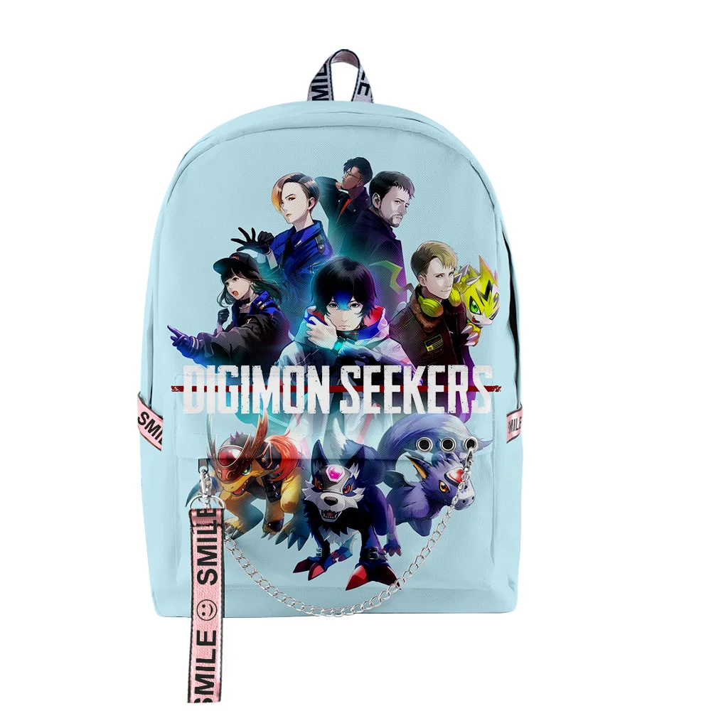 

Digimon Adventure Anime Digimon Seekers Zipper Rucksack 2023 Casual Style Harajuku Schoolbag Unique Travel Bag