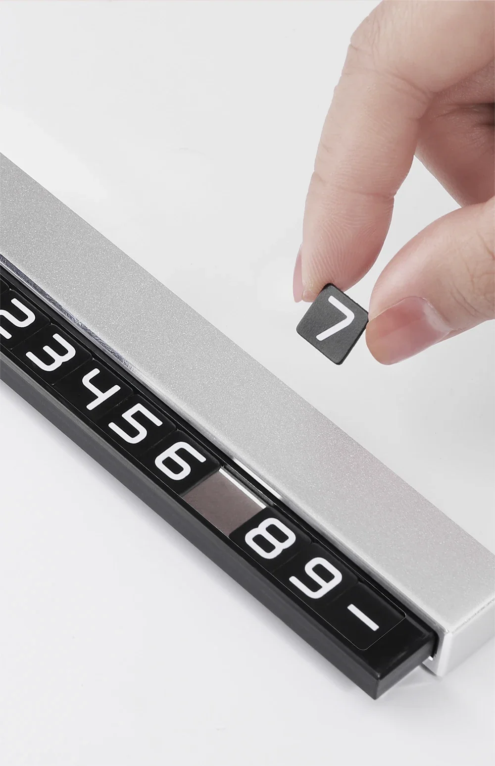 Temporäre Parkplatz Karte Telefonnummer Auto Telefon Halter Leuchtende Telefonnummer Platte Auto-styling Zubehör – Detail 8