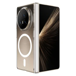 Shockproof Magnetic Crystal Clear Hinge Protector Case for HONOR Magic V5 (Transparent)