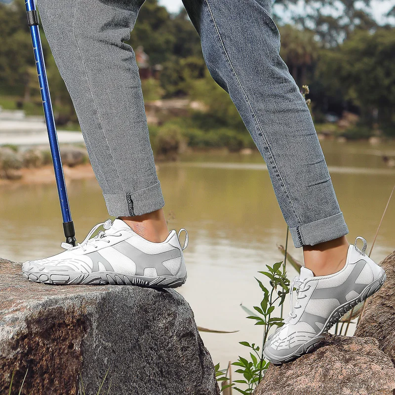 Unisex barefoot shoes five fingers aqua shoes anti-slip sneakers breathable beach quick-drying hiking fishing footwear