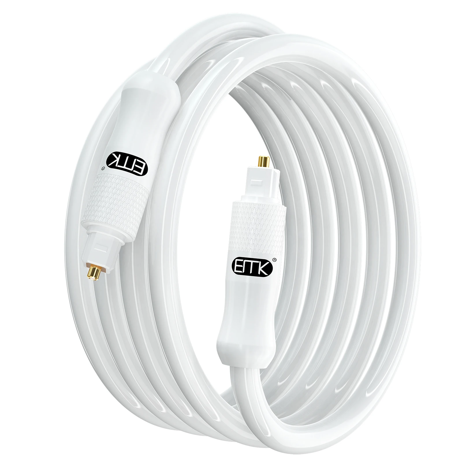 Cavo Audio Ottico Emk Cavo Toslink 5.1 Cavo Ottico Spdif Digitale Per Tv, Lettore Blu-Ray, Xbox, Cavo Ottico Soundbar