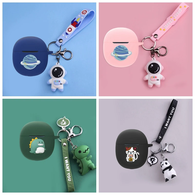 Per Bose Quietcomfort Ultra Case Cartoon Astronauti/Pandas/Dinosauri Animali Auricolari In Silicone Cover Cute For Bose Ultra