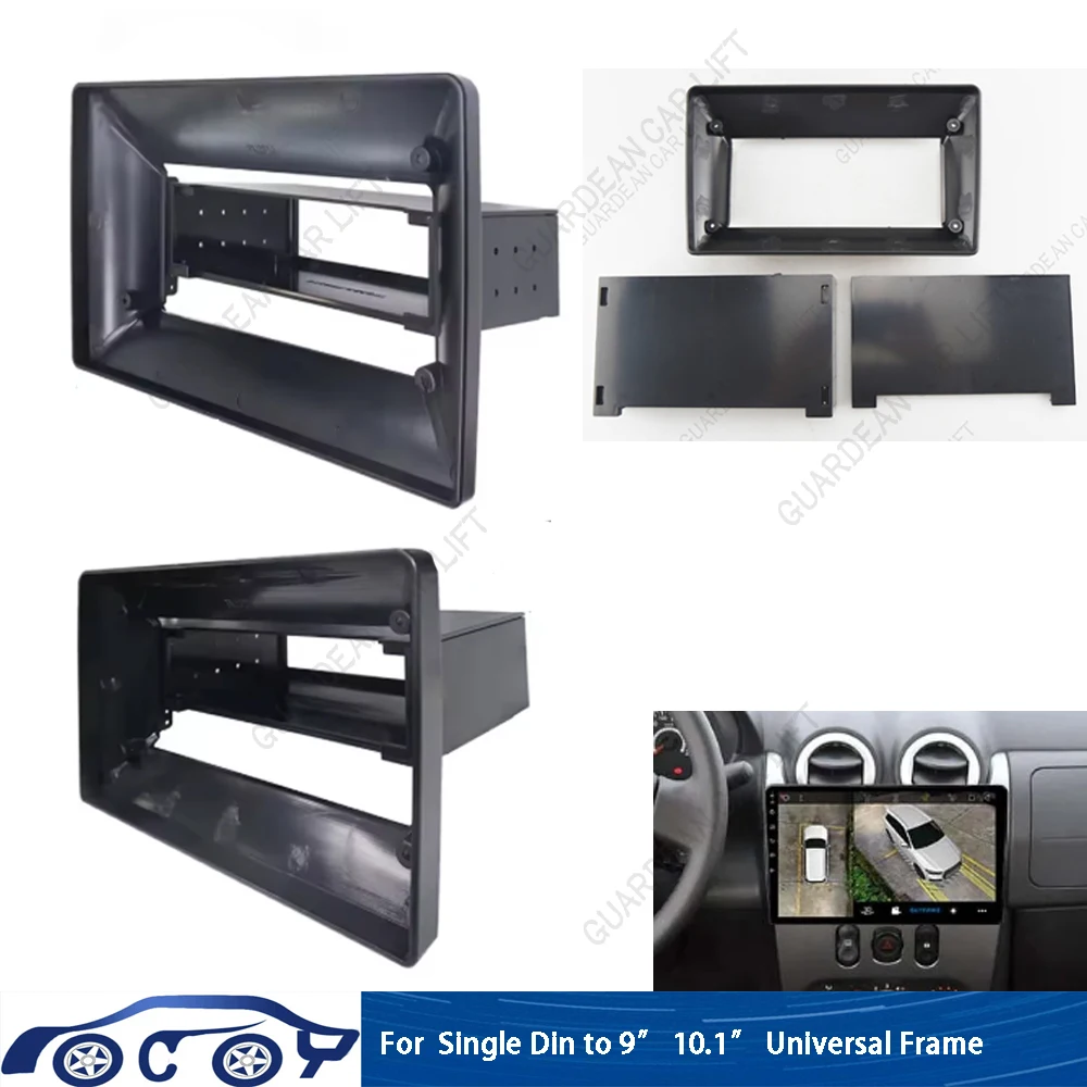 1 Din 9-10 Inch Universal Car Stereo Radio Fascia Touch Screen ...