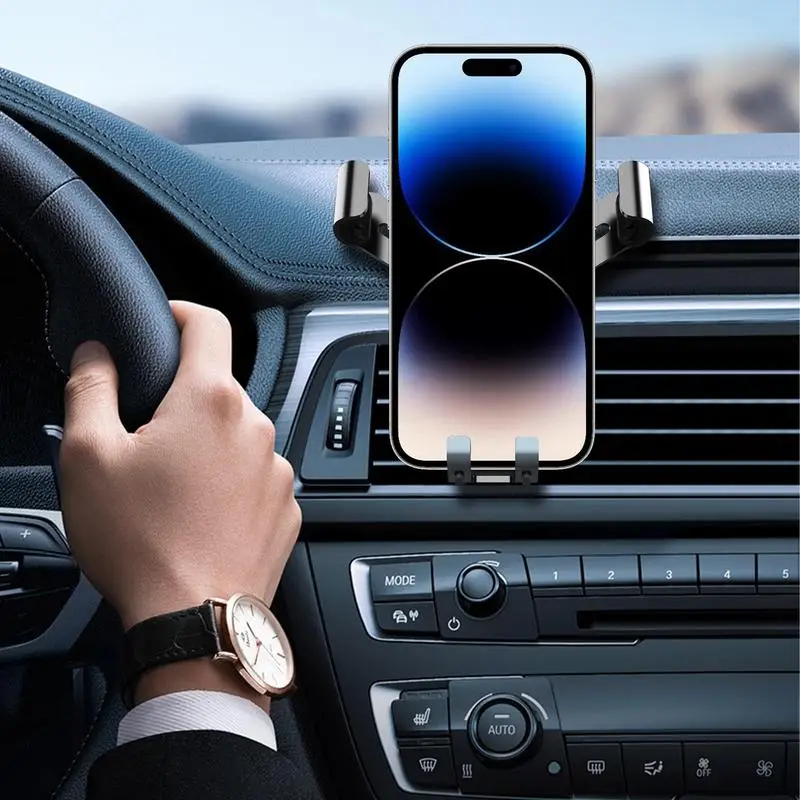 Hands Free Air Vent Phone Holders Anti-Slip Secure Grip Cell Phone Automobile Cradles Phone Holder Secure Driving Automobile