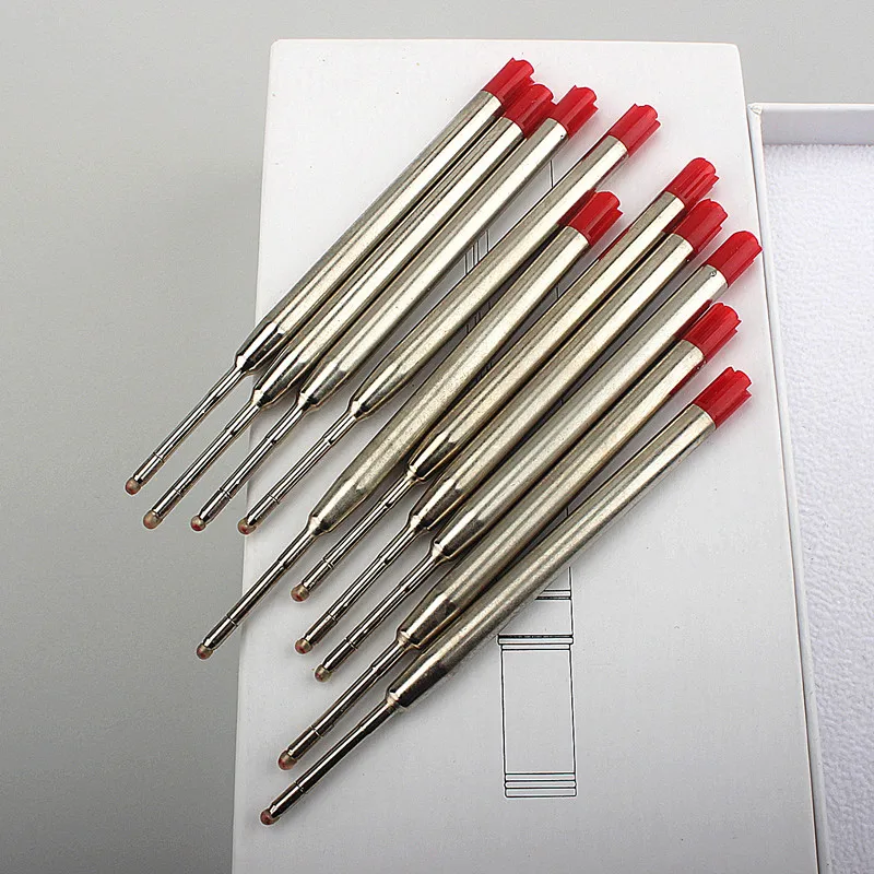 

10Pcs Metal Pen Refill Ballpoint Pen Refill Smooth 0.7mm Pen Replacement for Tactical Pen School Office Stationery Gift Supplies