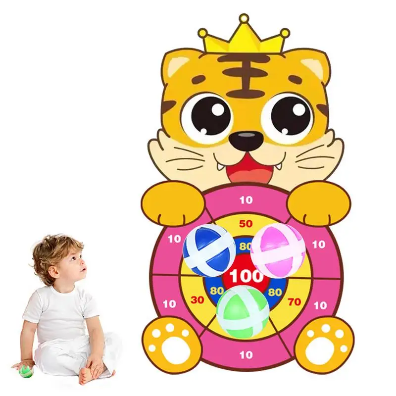 

Dart Target Game Large Tigar Shaped Dart Board Set For Kids Fun Indoor & Outdoor Sports Toys Games Birthday Easter Gifts Target