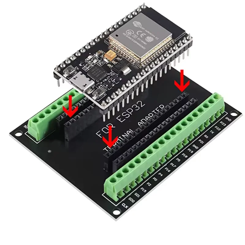 Dual-Core ESP32 Development Board with WiFi & Bluetooth - CP2102 Ultra-Low Power Consumption