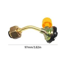 Leakproof Braided Gas Refill Hose with Rubber Adapter and Filling Coupler Accessories (1PCS Filling Valve)