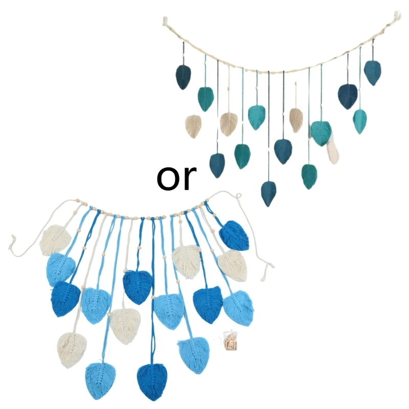 

Leaves Tassels Hand woven Macrames Wall Hangings Craft Decorations
