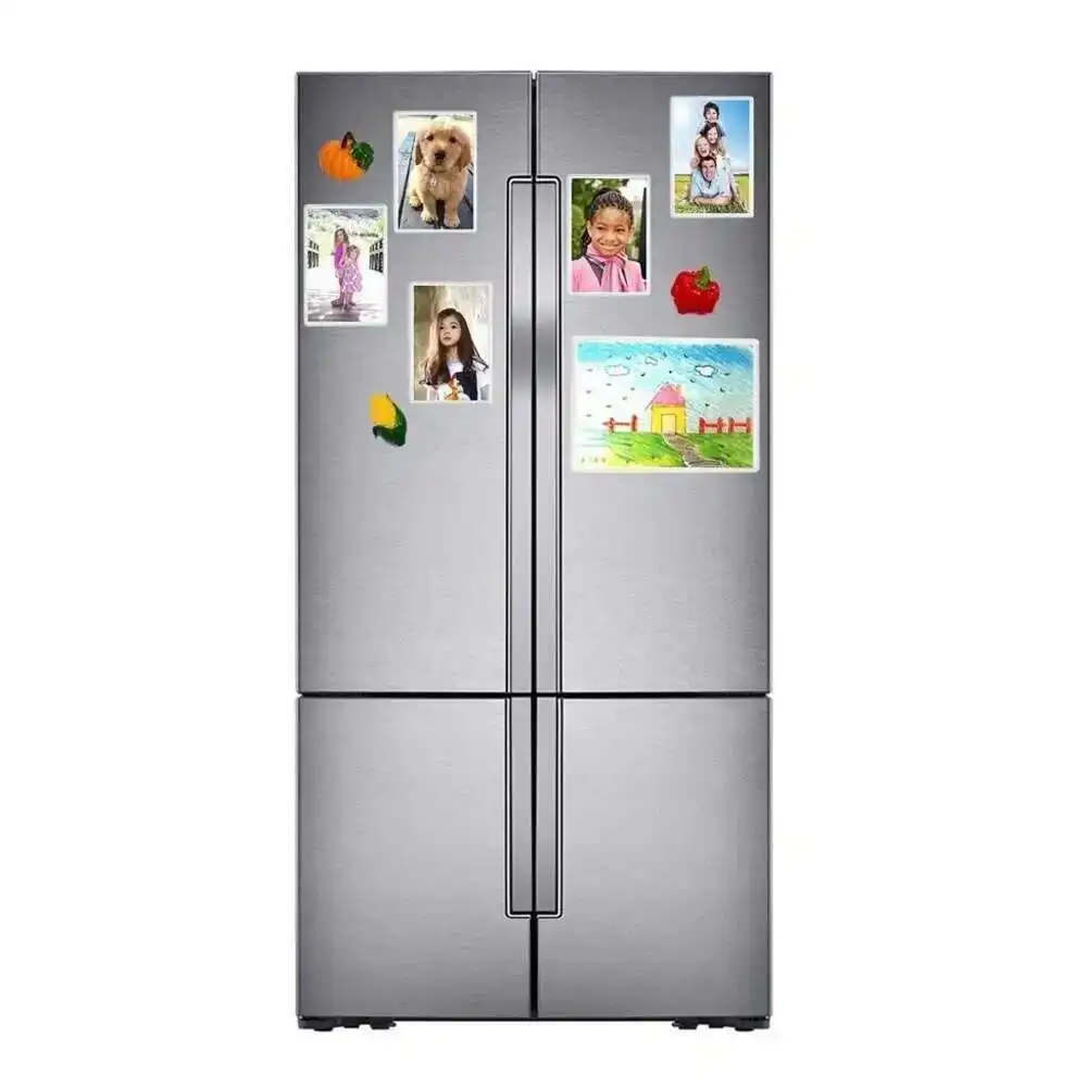 자석 뒷면이있는 비닐 주머니 자기 기호 홀더 A3 A4 A5 A6 태그 카드 케이스 라벨 슬리브 플라스틱 Pvc 포켓 시트 보호기