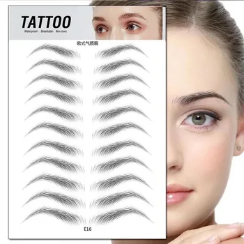 O.TWO.O New Arrival Eyebrows Sticker 4D Hair Like Eyebrow Makeup Waterproof Easy To Wear Lasting Nutural Eyebrow Tattoo Stickers 2