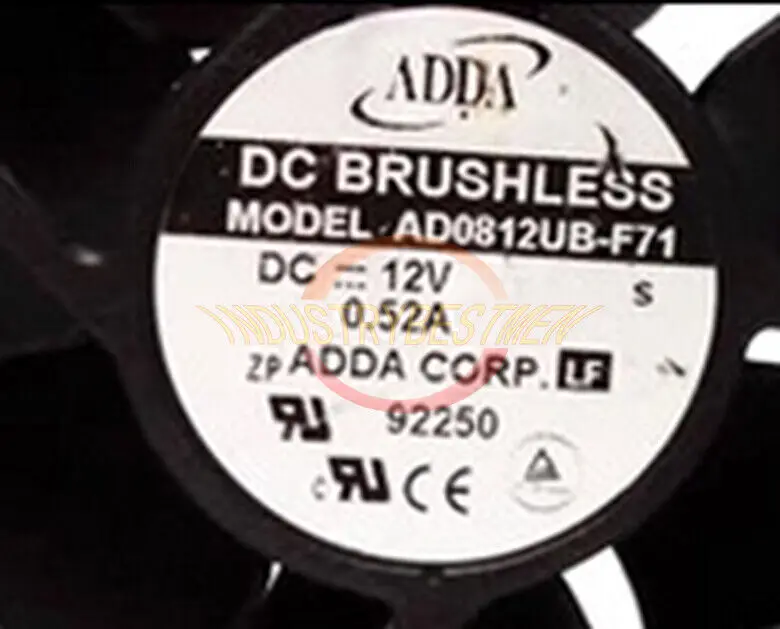 

Новый охлаждающий вентилятор ADDA AD0812UB-F71 8038 12V 0.52a