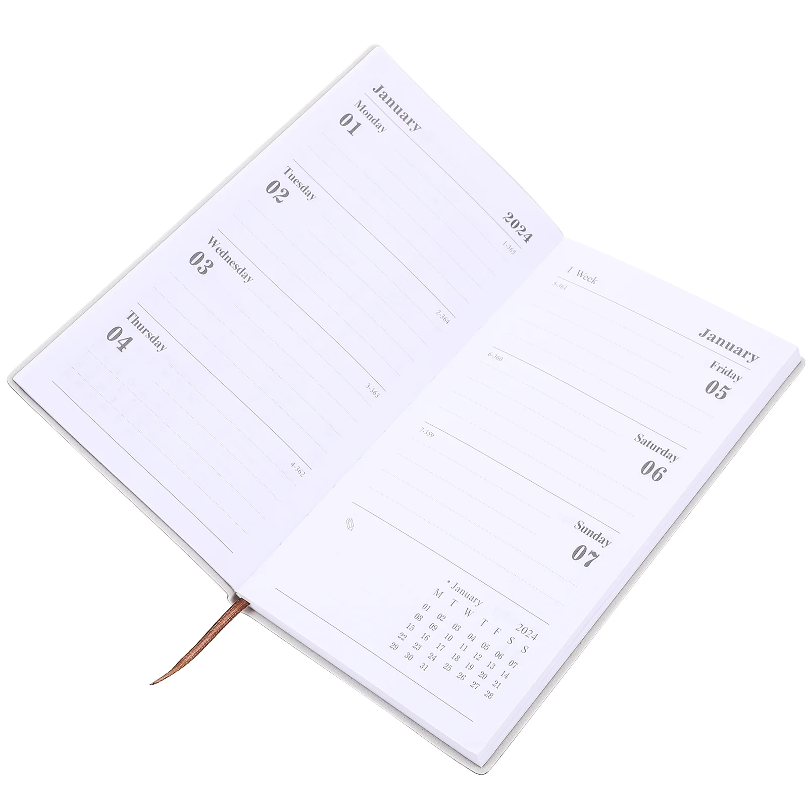 Multi-function Planner Notepad Portable Agenda Notepad Writing Schedule Notebook