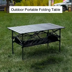 Woods Easy Fold Portable Folding Family Camping Table For Cooking & Dining  w/ Carry Bag