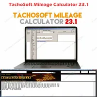 Latest 2024 Hot TachoSoft Mileage Calculator 23.1 Counter Calculation Software V23.1 with License Digital Odometer Calculators 1