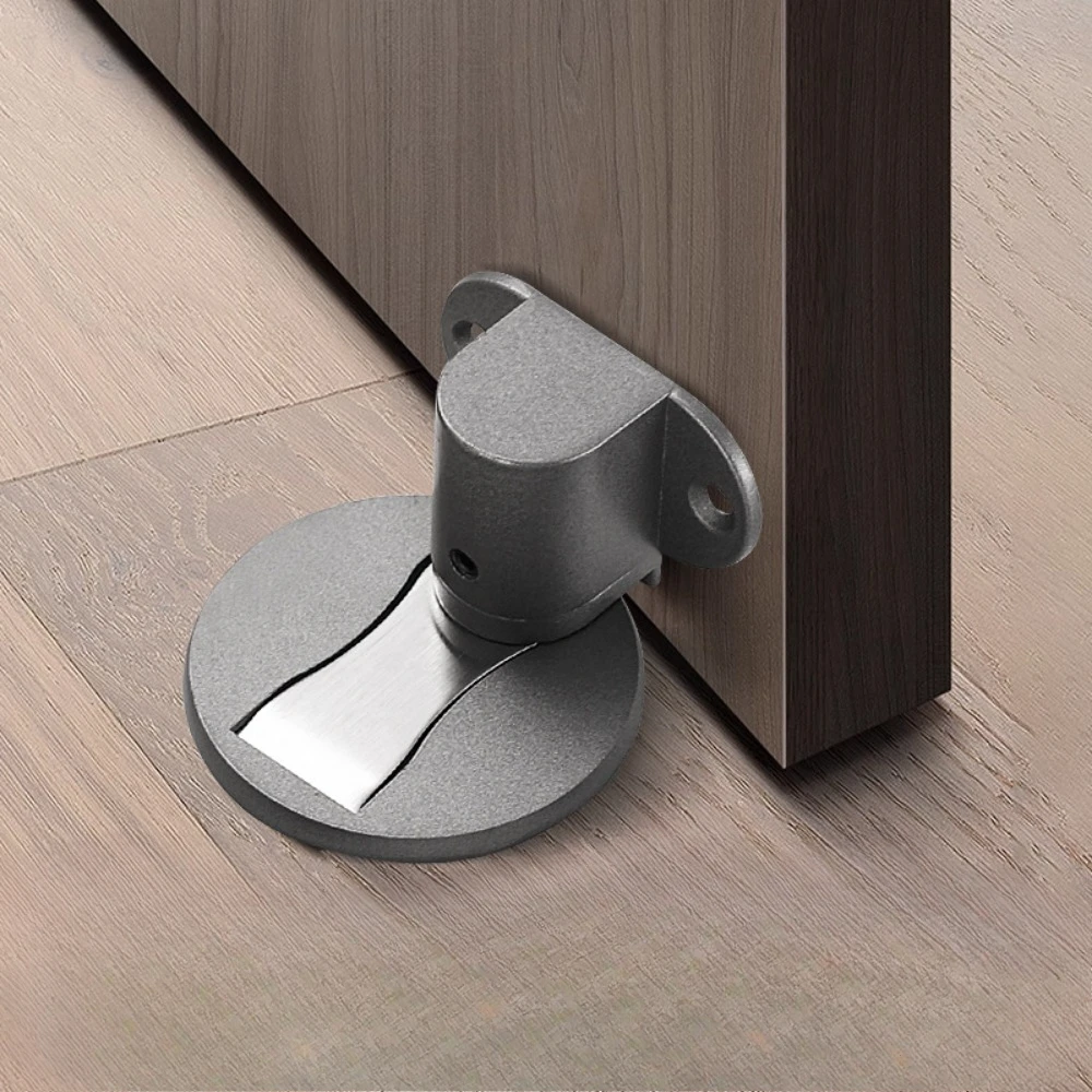 Magnetic Door Stopper Floor Mount Invisible Door Stops Heavy Duty Self Adhesive Wall Protector for Home Bedroom Doorstop