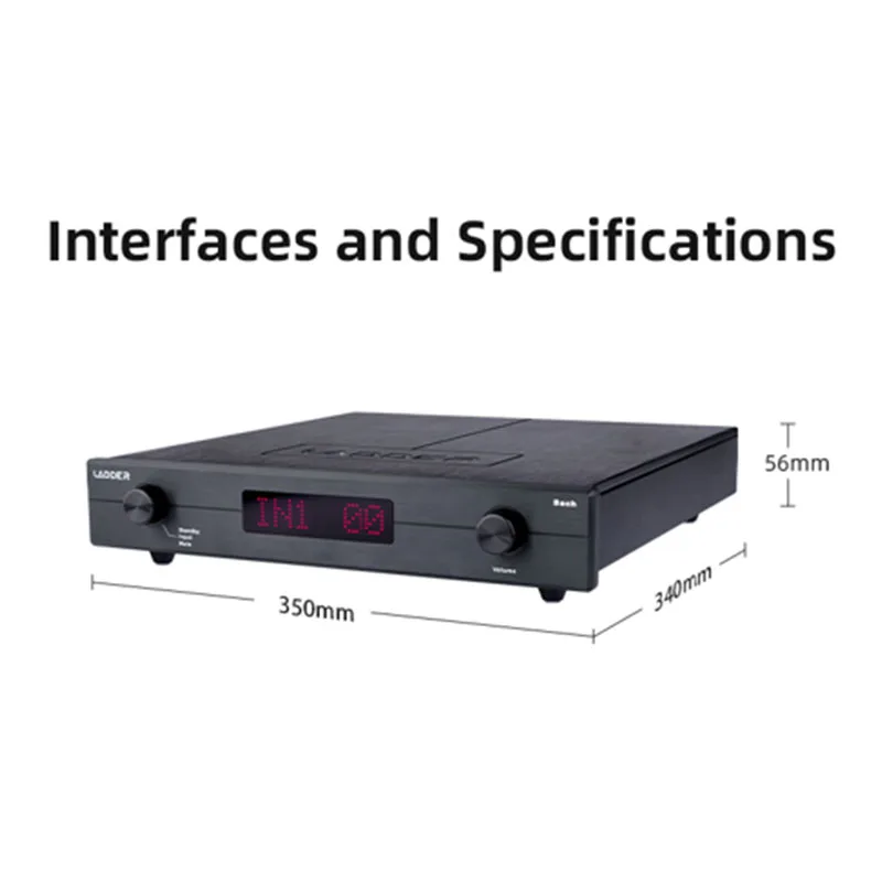 LADDER Bach Fully Balanced HiFi Preamplifier R-2R Structure Stable Output Amplifier